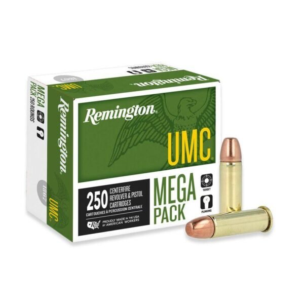 Remington umc handgun ammunition. 38 spl 130 gr fmj 800 fps 250/ct