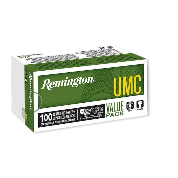 Remington umc handgun ammunition. 40 s&w 180 gr fmj 990 fps 100/ct