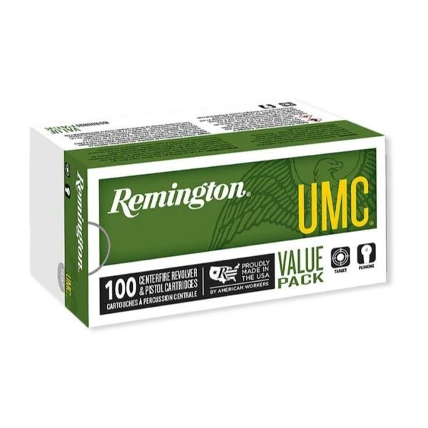 Remington umc handgun ammunition. 357 mag 125 gr sjhp 1450 fps 100/ct