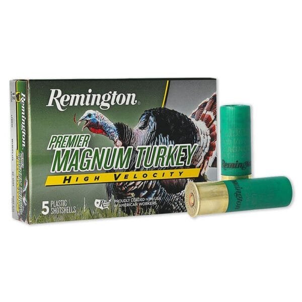 Remington premier magnum turkey hv shotshells 12ga 3-1/2" 2oz 1300 fps #4 5/ct