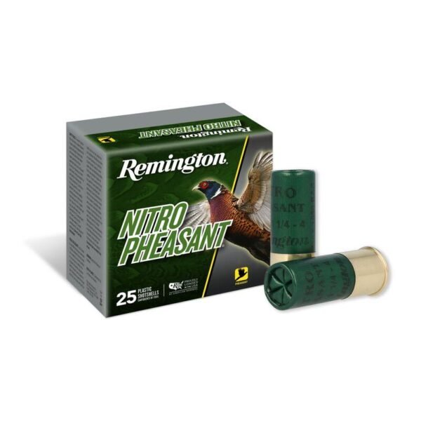 Remington nitro pheasant shotshells 12 ga 2-3/4 in 1-1/4 oz #6 1400 fps 25/ct