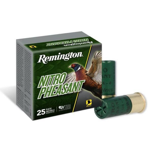 Remington nitro pheasant shotshells 12 ga 2-3/4 in 1-3/8 oz #5 1300 fps 25/ct