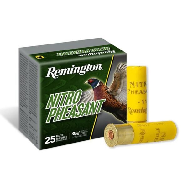 Remington nitro pheasant shotshells 20 ga 2-3/4 in 1 oz #6 1300 fps 25/ct