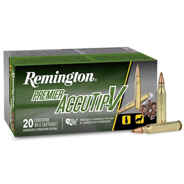 Remington premier accutip varmint rifle ammunition. 223 rem 55 gr atv 3240 fps 20/ct