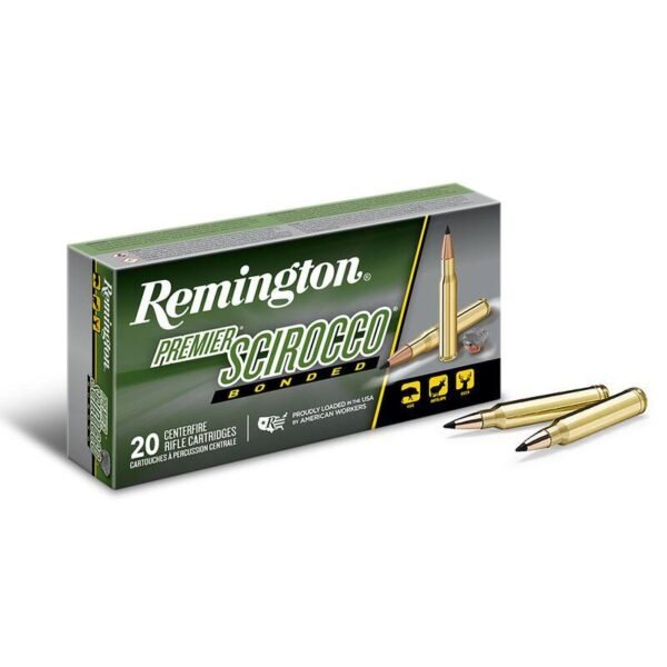 Remington premier scirocco rifle ammunition 30-06 springfield 180 gr pt 2700 fps 20/ct