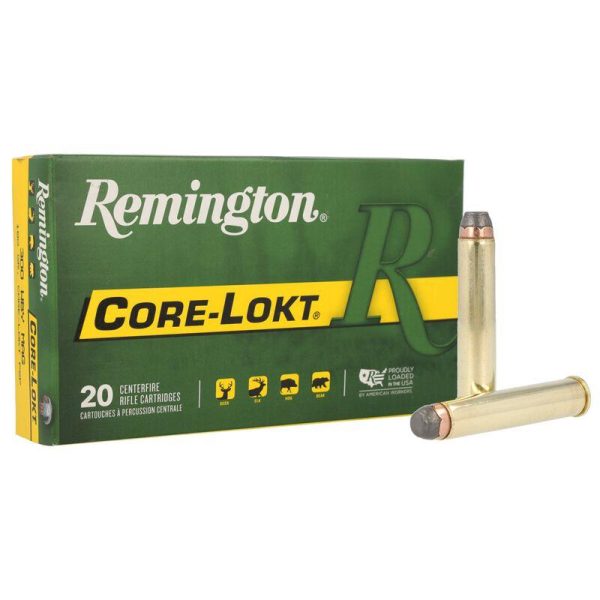 Remington core-lokt rifle ammunition. 444 marlin 240 gr sp 2350 fps 20/ct