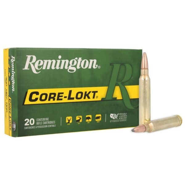 Remington core-lokt rifle ammunition. 300 win mag 180 gr psp 2960 fps 20/ct