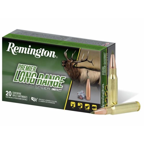 Remington premier long range w/speer impact rifle ammunition. 308 win 172gr pt 2635 fps 20/ct