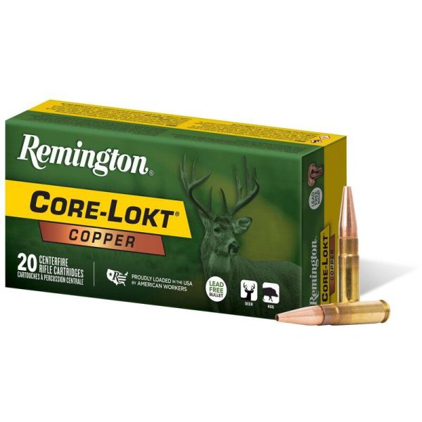 Remington core-lokt copper rifle ammunition. 300 blackout 120gr chp 2100 fps 20/ct