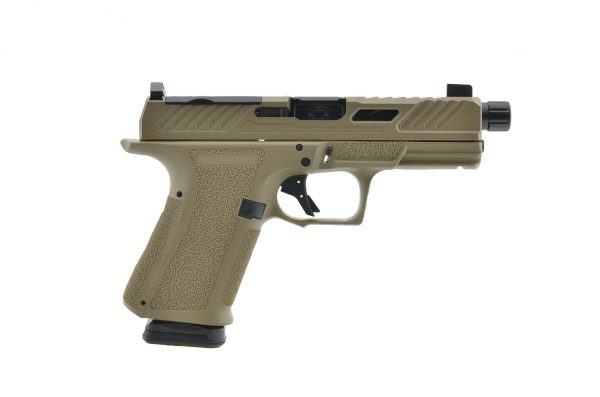 Shadow systems optics ready mr920 handgun 9mm luger 15rd magazine 4" black barrel fde elite slide