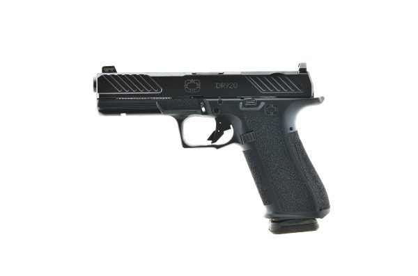 Shadow systems dr920 optic combat slide handgun 9mm luger 17rd magazine  4. 5" black barrel front night sight