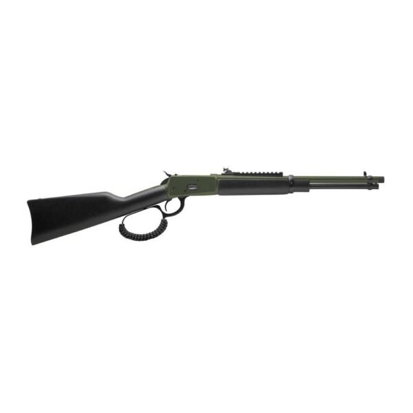 Rossi r92 rifle. 44 mag 8rd magazine 16. 5" threaded barrel green