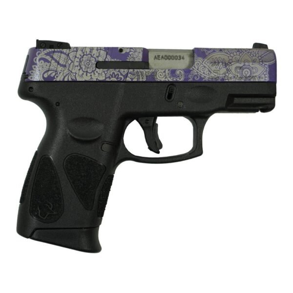 Taurus g2c "purple paisley" handgun 9mm luger 12rd magazines(2) 3. 2" barrel