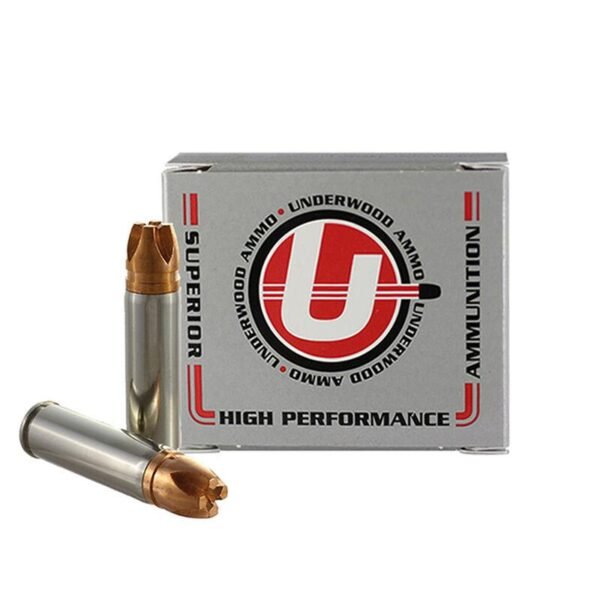 Underwood ammo xtreme penetrator handgun ammunition. 500 s&w magnum 420gr solid monolithic 1650 fps 20/ct