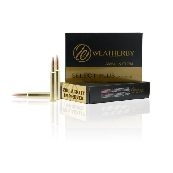 Weatherby rifle ammo. 280 ackley improved 139 gr bthp 3050 fps 20/ct