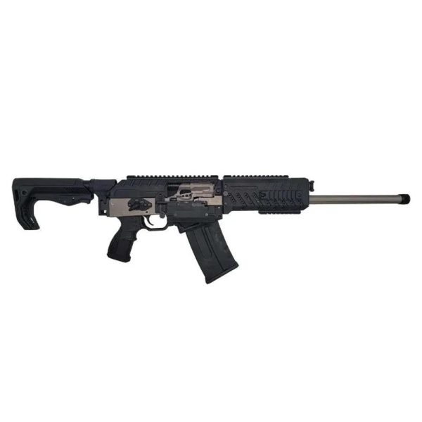 Fostech origin 12 gen 2 shotgun 12 ga 5rd magazine 18. 5" m22 x. 75 -6g threaded barrel black nickel