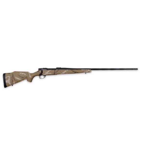 Weatherby vanguard outfitter rifle. 30-06 sprg 5rd magazine 24" 1/2-28 threaded barrel with 2" muzzle brake