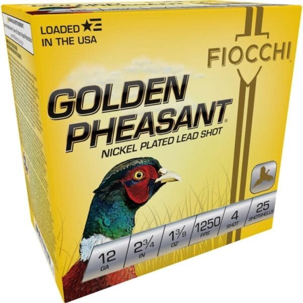 Golden pheasant np 12ga 2 3/4" 1 3/8oz #4 1250fps 25rd