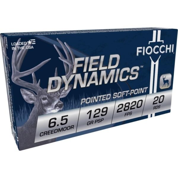 Fiocchi shooting dynamics rifle ammunition 6. 5 creedmoor 129 gr psp 20/ct