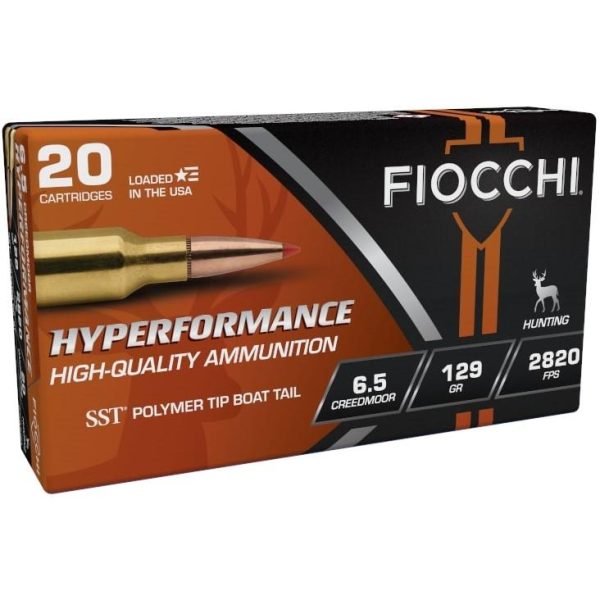Fiocchi  extrema rifle ammunition 6. 5 creedmoor 129gr sst 20/ct