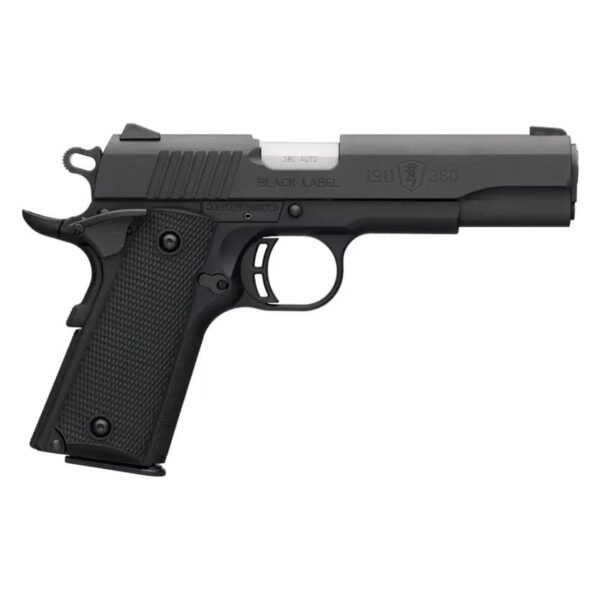 Browning 1911-380 black label full size handgun. 380 auto 8rd magazine 4. 5" barrel ambi manual safety