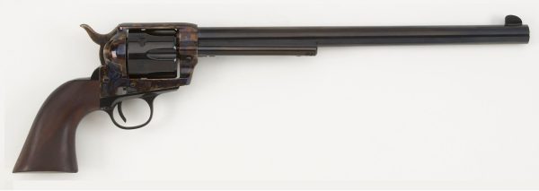 Pietta 1873 buntline handgun. 45 colt 6rd capacity 12" barrel caseharden walnut grips