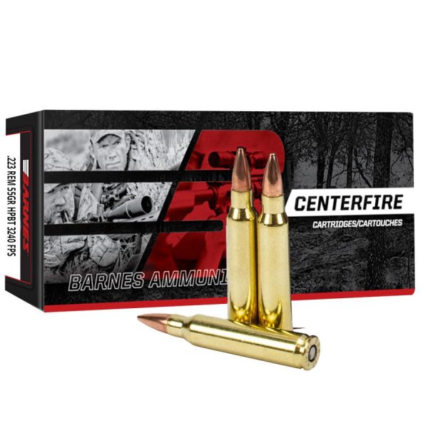 Barnes ammunition centerfire rifle. 223 rem 55gr hpbt 3240 fps 125/ct (bulk)