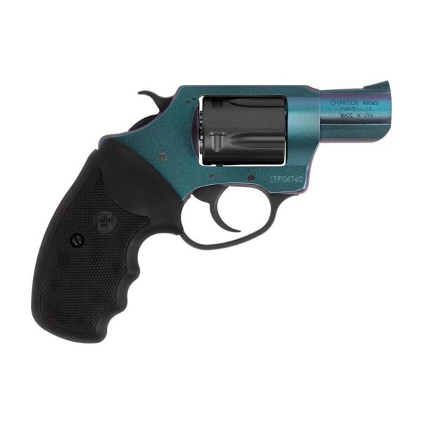 Charter arms undercover chameleon. 38 spl 5rd capacity 2" barrel blue-green frame black cylinder full grip