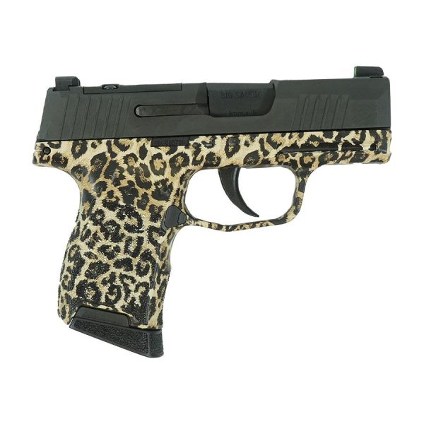 Sig sauer p365 leopard print optic ready handgun 9mm luger 10rd magazines(2) 3. 1" barrel x-ray 3 sights