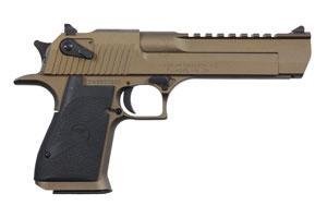 Tan and black desert eagle semi-automatic pistol, casey iowa.