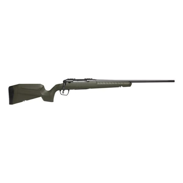 Olive green bolt-action rifle with a black barrel and trigger guard, suitable for firearms enthusiasts in casey, iowa.