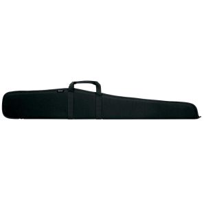 Black rifle gun case with carrying handles, designed for firearms and ammo storage, photographed on a white background.