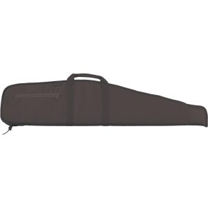 Dark gray gun case with zipper pocket, carrying handles, and rectangular shape, associated with firearms, guns, ammo, and use in Casey, Iowa.
