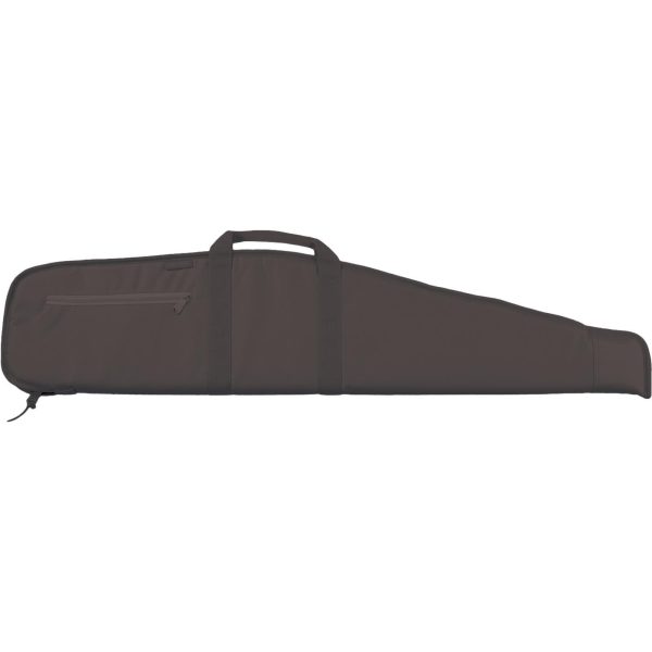 Dark gray gun case with zipper pocket, carrying handles, and rectangular shape, associated with firearms, guns, ammo, and use in casey, iowa.