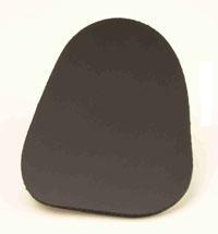 Black bulletproof plate with curved edges, suitable for firearms protection.