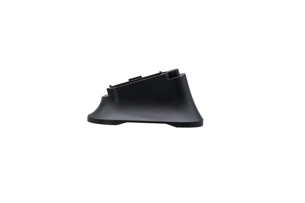 Black firearm accessory isolated on a white background, suitable for ammo storage or handling in casey, iowa.