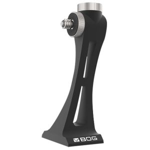 Black BOG gun rest accessory with silver adjustment knob.