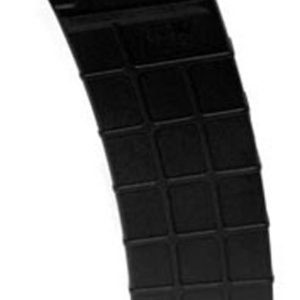 Black rifle magazine on a white background with a grid pattern.