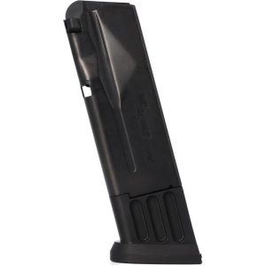Black firearm magazine for sig sauer pistol.