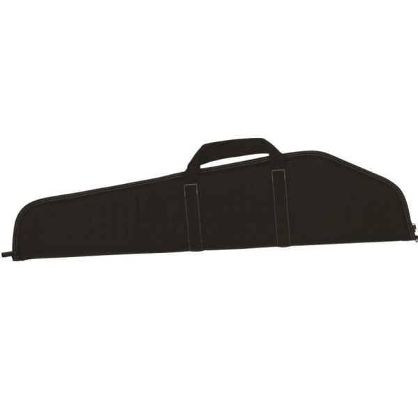 Black firearm gun case with handles and zippered closure; keywords: firearms, guns, ammo, bag, iowa, casey iowa.