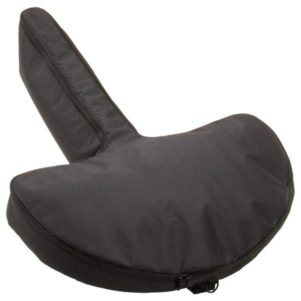 Black firearm carrying case with zipper, shaped for gun storage; keywords: firearms, guns, ammo, bag, casey iowa.
