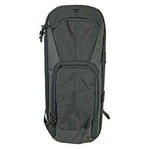 Dark green tactical gear bag with hexagonal mesh detailing, designed for carrying firearms and ammo, available in Casey, Iowa.