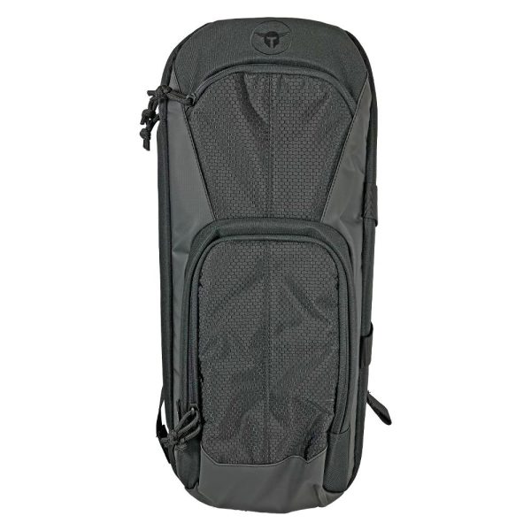 Dark green tactical gear bag with hexagonal mesh detailing, designed for carrying firearms and ammo, available in casey, iowa.