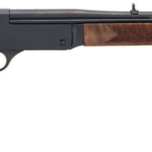 Brown and black break-action rifle with a wooden stock and forend, featuring checkered texture, related to firearms and guns in casey, iowa.