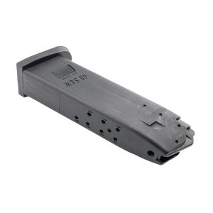 Black smith & wesson. 40 s&w magazine with round indicator holes.