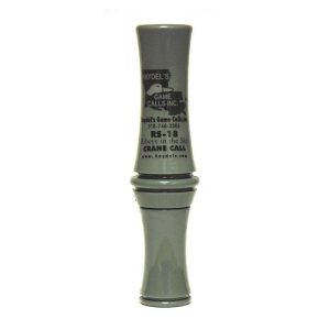 Gray Haydel's Crane Call with black text and logo, cylindrical shape.