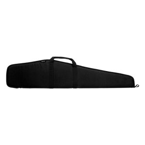 Black firearm carrying bag with handles, designed for guns and ammo, on a white background.