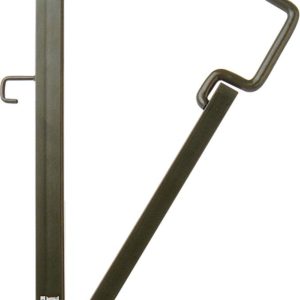 Olive green metal hook with a screw tip, designed for hanging bags or equipment, featuring the "Primos Hunting Calls" logo.