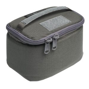 A green tactical ammo bag with gray zippers and patch, suitable for firearms storage, linked to Casey, Iowa.