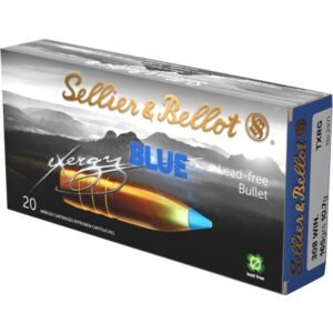 Box of sellier & bellot exergy blue lead-free bullets, 20 count, for. 308 win.